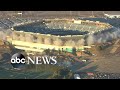 Demolition fails to bring down former home of Detroit Lions