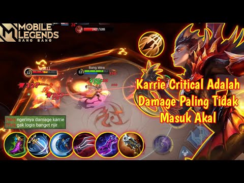 SADISNYA DAMAGE KARRIE CRITICAL ! MAU DUEL DIDALAM LINGKARAN YIN PUN MASIH TIDAK ADA LAWANNYA - MLBB