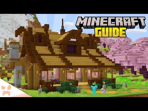 Starting Over, PERFECT CHERRY STARTER HOUSE! | Minecraft 1.20 Guide