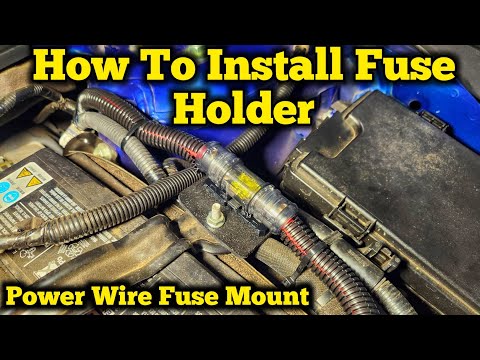 how to install a fuse holder quick and easy