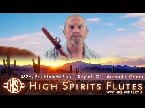 High Spirits 432Hz EarthTone© Flute, "G" - Aromatic Cedar