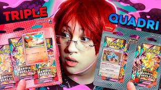 TRIPLE PACKS vs QUADRI PACKS! BATALHA DE HERÓIS | POKÉMON TCG