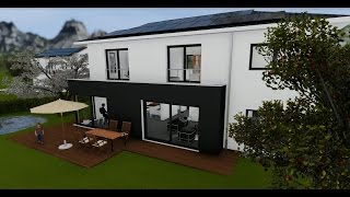 Visualisierung Neubau Einfamilienhaus