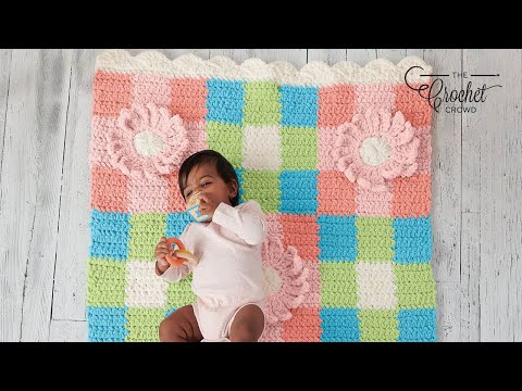 Left Hand Crochet for Beginners Baby Blanket Pattern The Crochet Crowd