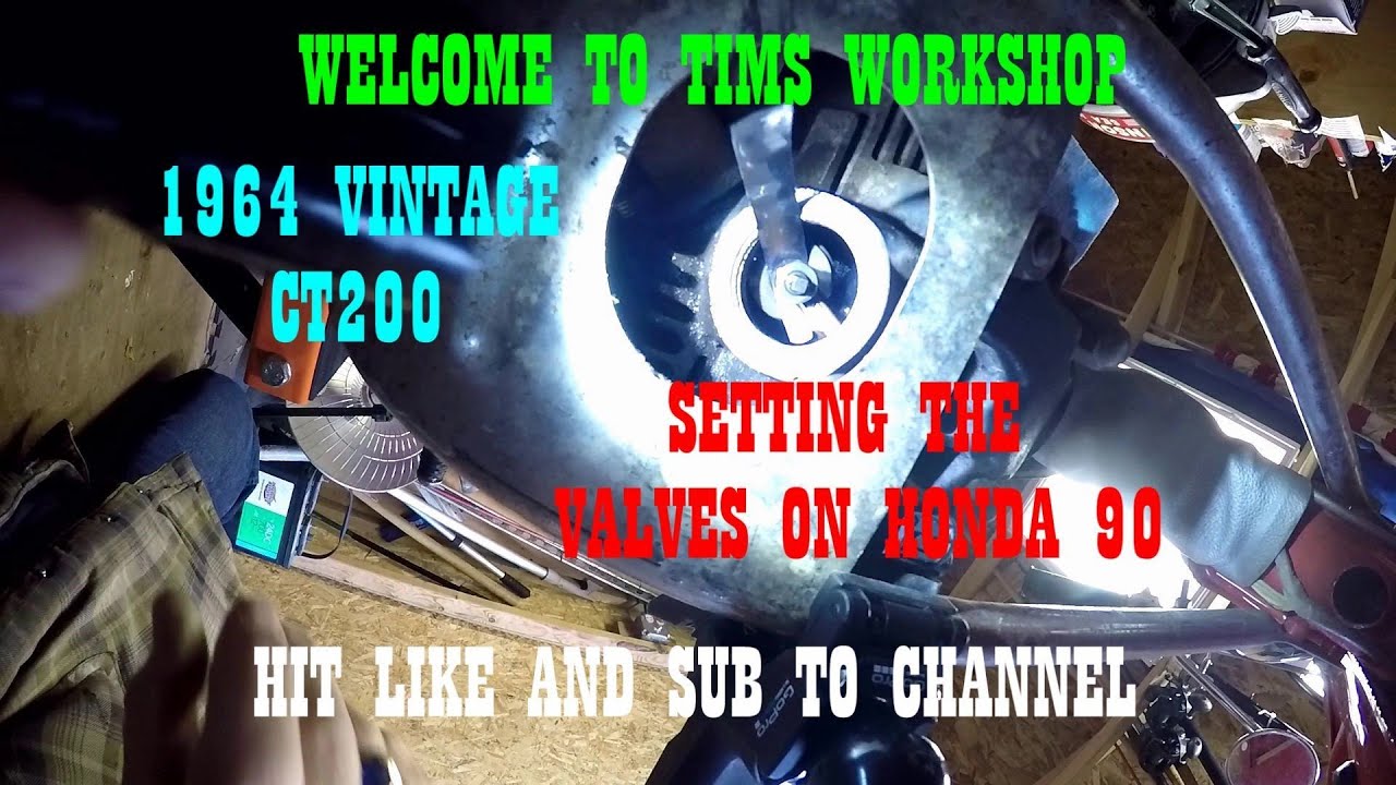 1964 Honda 90 CT200 Valve Adjustments