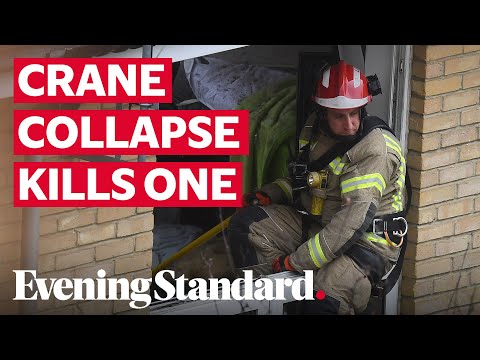 Bow crane collapse: One dead after crane falls on east London houses
