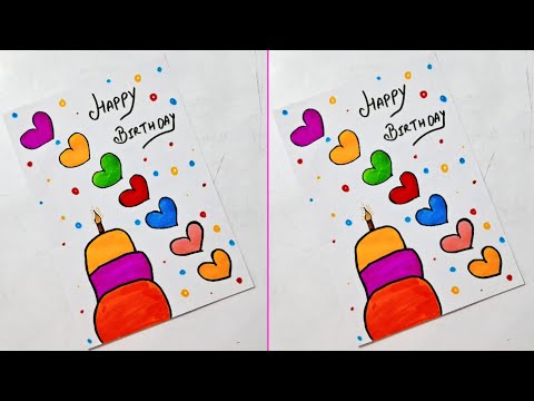 Happy Birthday Card 🥳 Easy and Beautiful Birthday Card Ideas | Birthday greeting card ideas