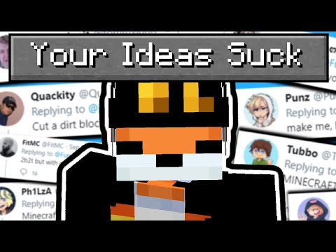 I made your dumb ideas in Minecraft...