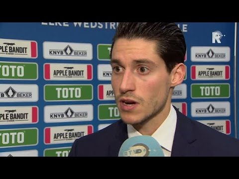 Marko Vejinovic na afloop van Feyenoord - Excelsior