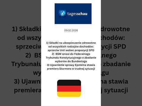 Niemiecki dziennik telewizyjny @tagesschau 9 lutego