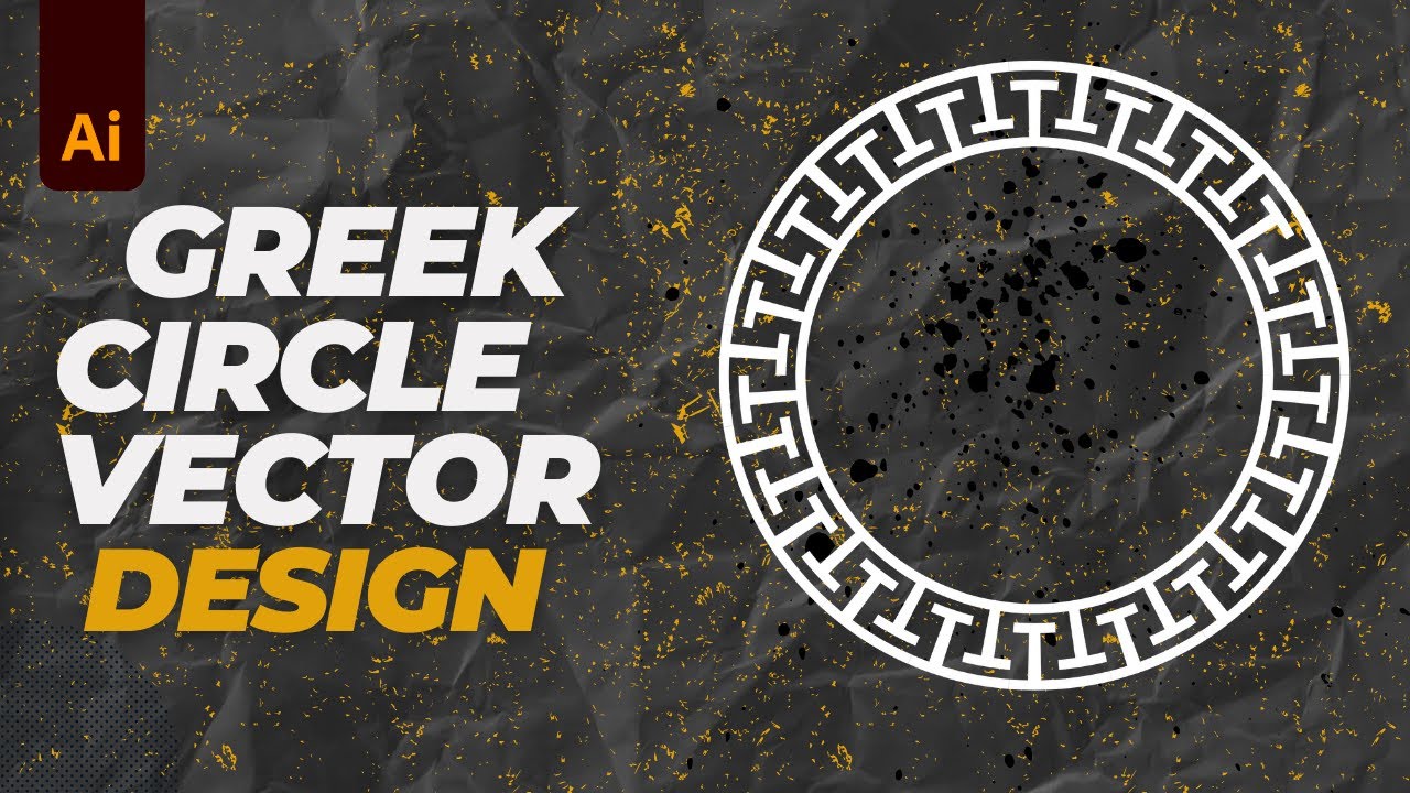 Greek Circle Vector Design | Illustrator Tutorial