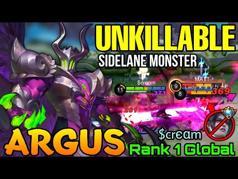 UNKILLABLE & UNSTOPPABLE Argus VS Supreme Cecilion! - Top 1 Global Argus by $crєαm - Mobile Legends