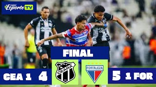 Ceará x Fortaleza.  Final do Cearense 2026. Gols, melhores lances e pênaltis.