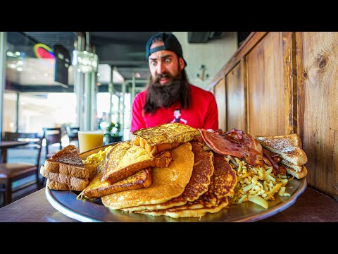 CAPTAIN ROBIN'S 'SCARY CANADIAN BREAKFAST' CHALLENGE | CANADA PT.2 | BeardMeatsFood