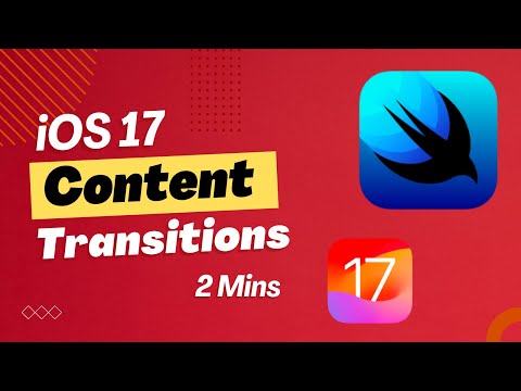 iOS 17 ContentTransition Effects in 2 Mins | Xcode 15