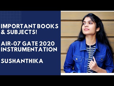 #MAD: Part-2, Important Books & Subjects for Intrumentation Engineering || AIR 07 || Sushanthika