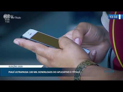 Mais de 100 mil downloads do aplicativo e-título 13 11 2020