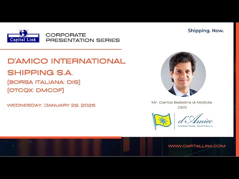 d'Amico International Shipping S.A. (DIS) - 2025 Capital Link Corporate Presentation Series