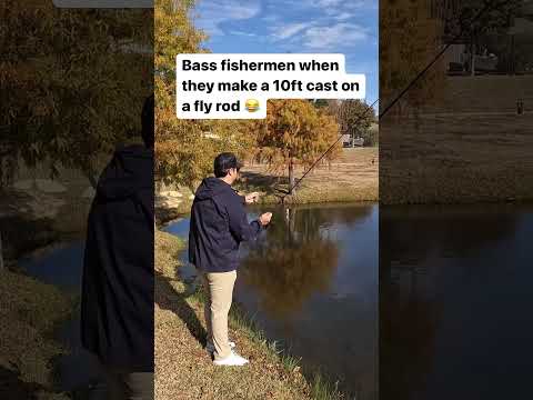 Bass fishing with the fly rod is a little more challenging than I thought! #bassfishing #fishing