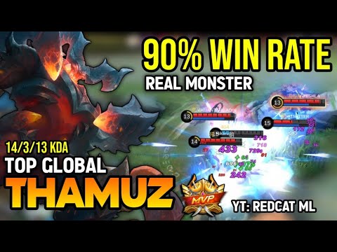 THAMUZ BEST BUILD 2022 | TOP GLOBAL THAMUZ GAMEPLAY | MOBILE LEGENDS✓