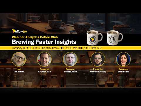Brewing Faster Insights | Analytics Coffee Club