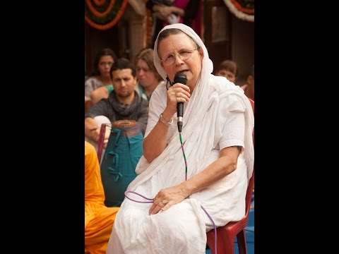 H.G.Laxmimoni Mataji Glorifying Brahmananda Prabhu