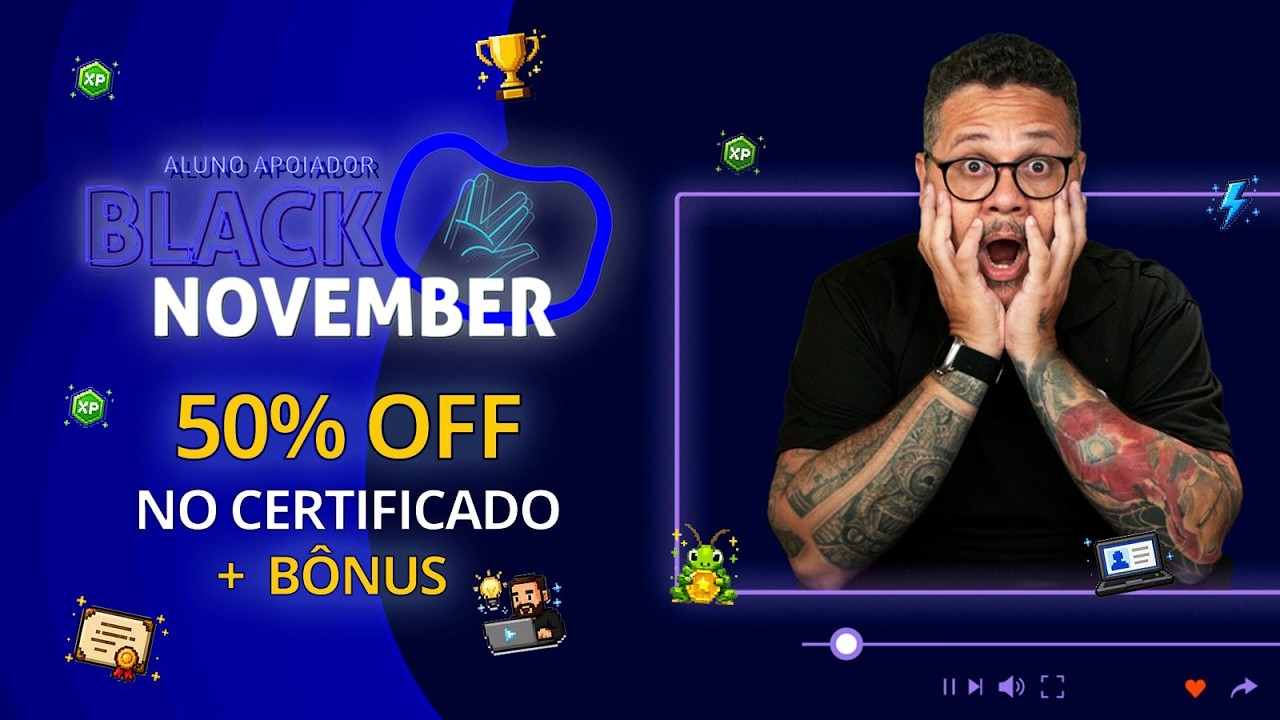 Black do Curso em Vídeo: certificados com 50% OFF + curso de Vibe Coding!