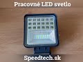 LED svetlo na pracovné stroje - 42x3W LED / 10-30V ECE R10 (110x110x35mm) - Video Youtube