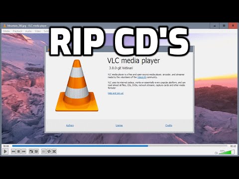 How To RIP Audio CDs using VLC Free Media Player)