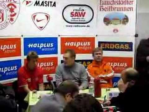 Achim Steffens nach dem Spiel HFC-Eilenburg (4:1)