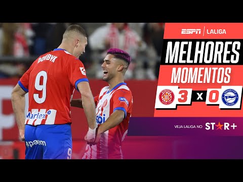 Gols e lances de Girona x Alavés