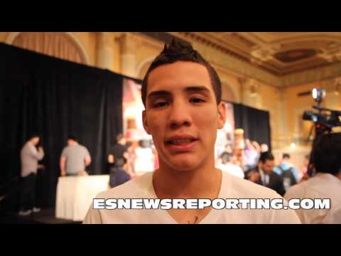 Oscar Valdez talks about his fight and pet crocodile
