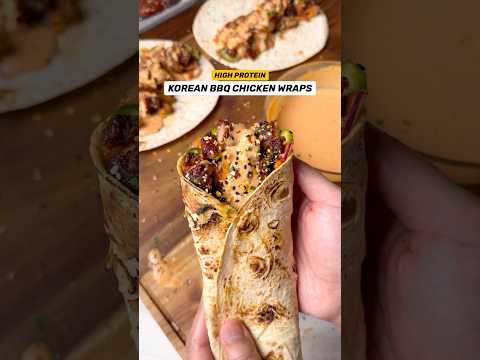 Korean BBQ Chicken Wraps
