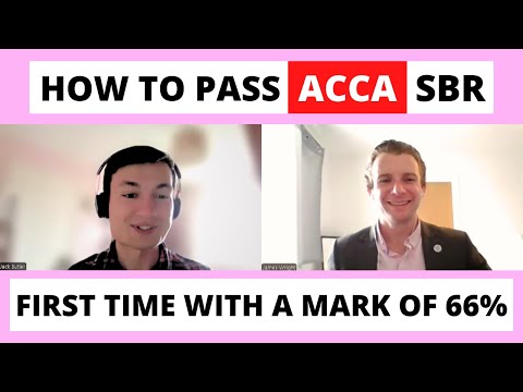 How to pass the ACCA SBR exam first time with a mark of 66% | ACCA Strategic Business Reporting |
