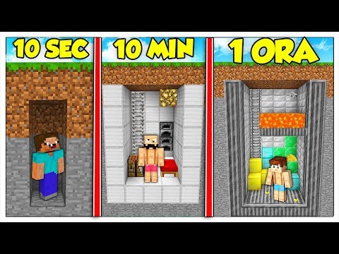 QUANTO CI METTI A COSTRUIRE UN BUNKER? - Minecraft ITA
