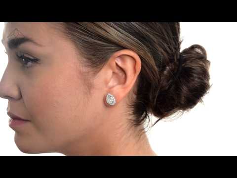 FG20 - Gorgeous 1.20ct Diamond and 18K White Gold Cluster Ring