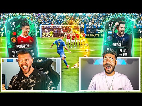 FIFA 22: C. Ronaldo 99 vs Messi 99 Freistoß Battle 🔥🔥 Proownez vs Wakez Discard Challenge