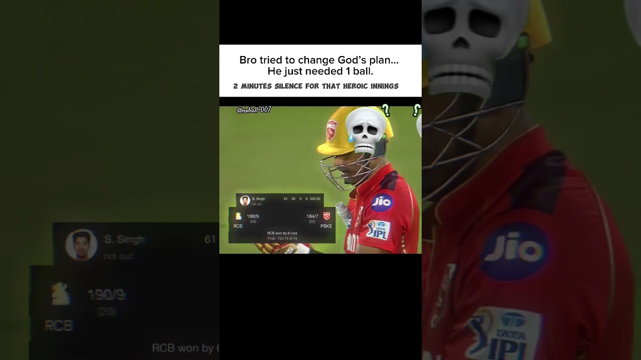 Shashank Singh’s Heroic 61 – But PBKS Fall Short by 6 Runs in IPL 2025 Final 😢#shortfeed