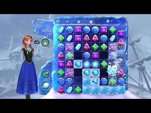 Frozen Free Fall: Snowball Fight Level 263 Walkthrough, No Power Ups
