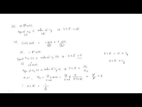 Steady State Error | Examples | Unity feedback system | Control Systems | Lec 33