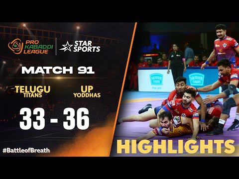 UP Yoddhas emerge victorious over Telugu Titans | #ProKabaddiOnStar HIGHLIGHTS