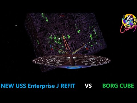USS Enterprise J NEW REFT VS Borg Cube - Star Trek Ship Battles - Starships