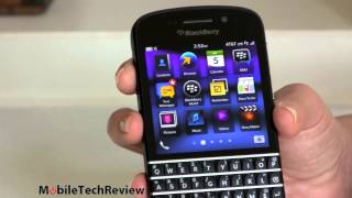 Video thumbnail for BlackBerry Q10 Review by MobileTechReview