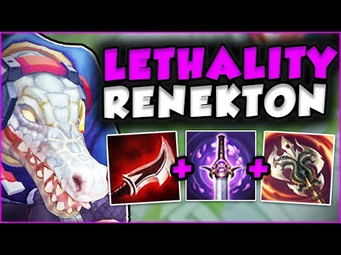 NEW DUSKBLADE RUSH OP! LETHALITY RENEKTON IS SO STUPID! LETHALITY RENEKTON TOP! - League of Legends