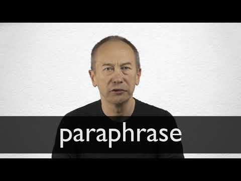 paraphrase results meaning Youtube video