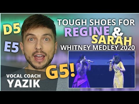 Vocal Coach YAZIK react to Regine V. and Sarah G. - WHITNEY HOUSTON MEDLEY 2020