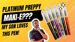 Reviewing the Platinum Preppy Maki-e with my son and a look at the LAMY ABC fountain pen for kids!