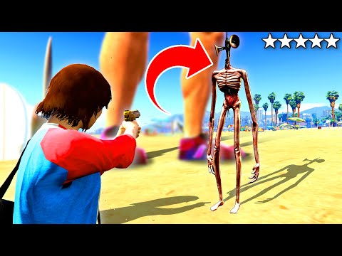 We Fight BABY SIREN HEAD In TINY FORM In GTA 5! - GTA 5 Mods Funny Gameplay