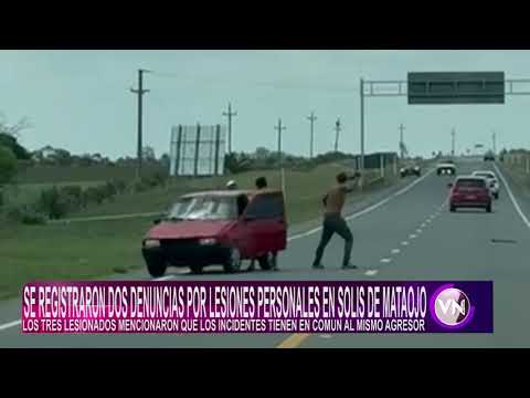 Lesionados en la vía pública en Solís.