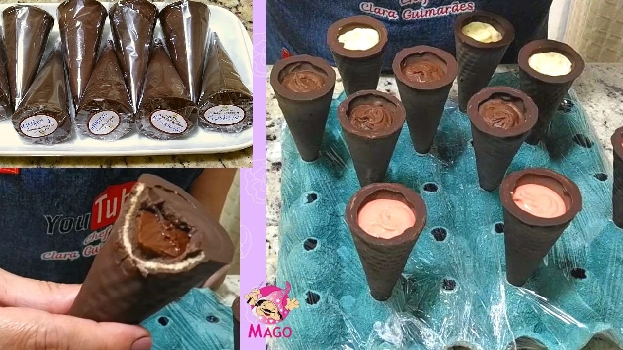 CONE TRUFADO DE LONGA VALIDADE, FÁCIL E RÁPIDO (Aula Mago)